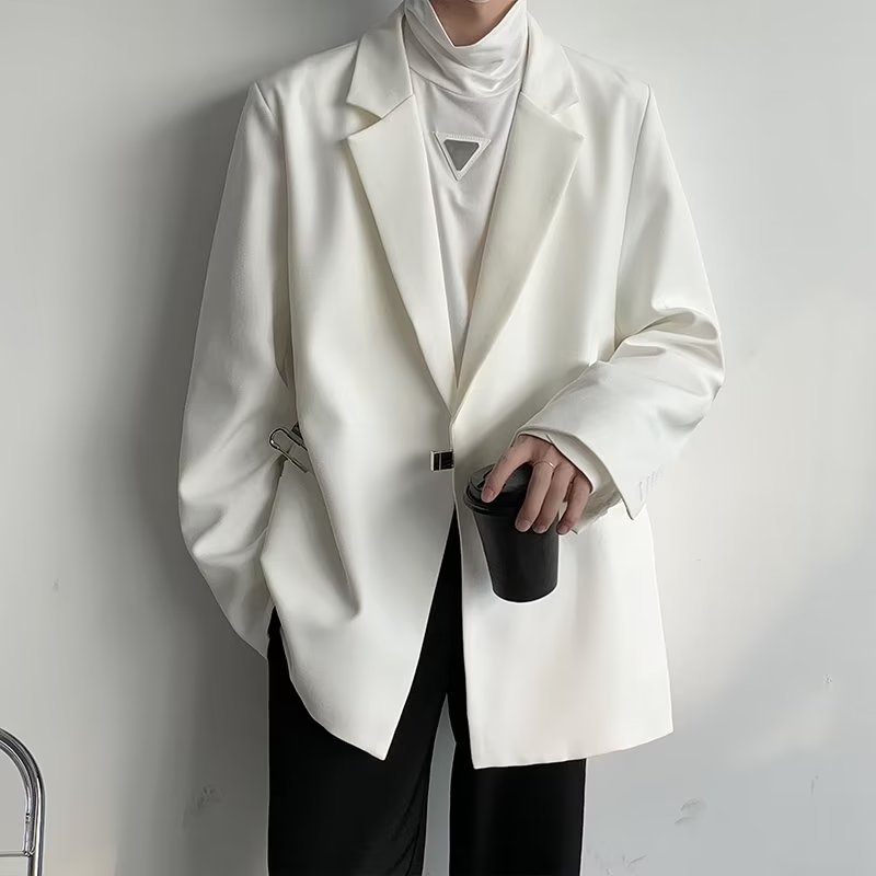 Metal men's design autumn demi-season suit