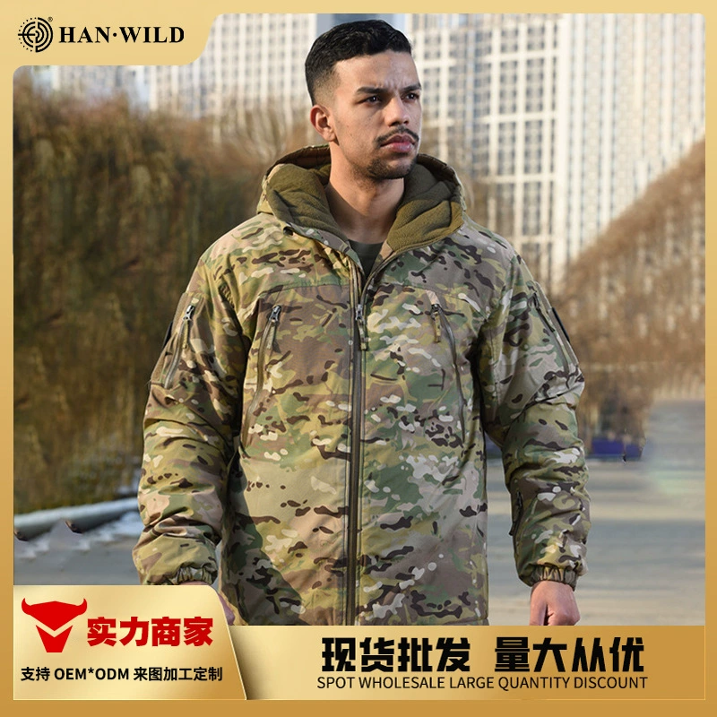 Longjia Bing 2.0, уличная зимняя американская сверхпрочная тактическая хлопковая камуфляжная куртка, зимнее мужское утолщенное хлопковое пальто.