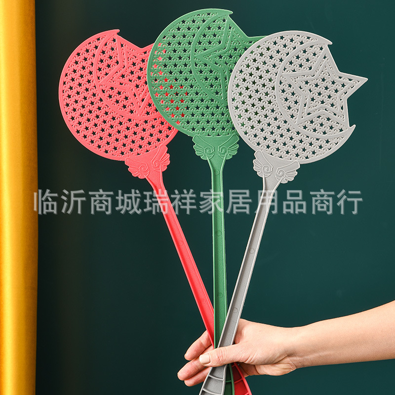 Xi Pai 8907 new cartoon fly swatter creative swatter that can't beat well, manual mosquito swatter for home use, fly swatter for extermination