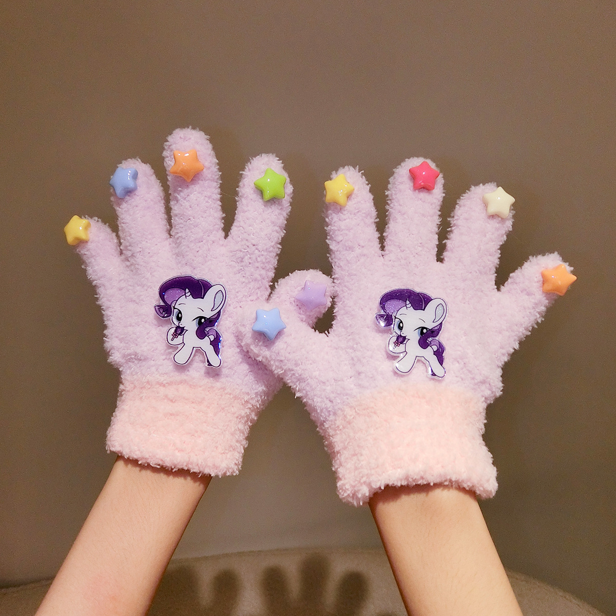Fuchsia gloves, 2-6 years, color