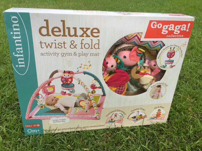 美國infantino 遊戲墊 英幼兒寶寶玩具健身架小鳥 爬行墊 現貨