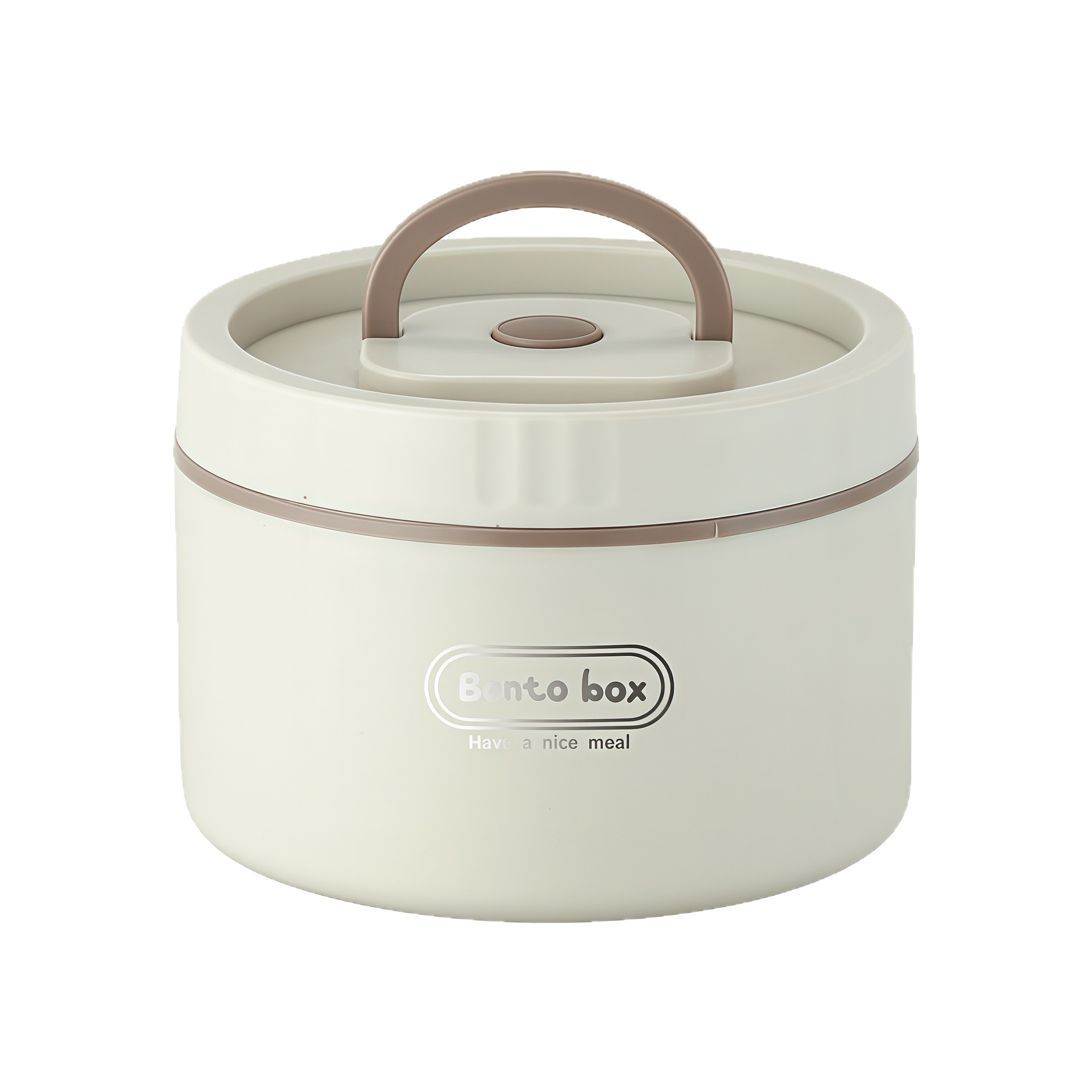 Cross-Border 316 Stainless Steel Double-Layer Insulated Lunch Box with Sealed Lid Microwave Oven Usable Round Lunch Box Insulated Box 5