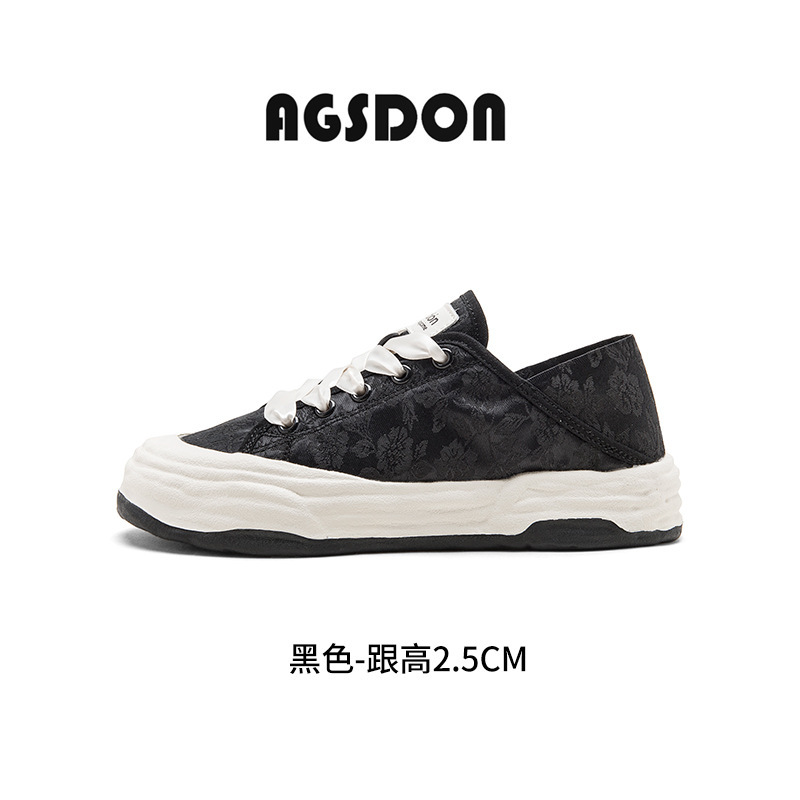 Augu Shi Deng nuevos zapatos de lona chinos para mujeres 2026 nuevos zapatos de plancha de primavera y verano casuales de un pie zapatos blancos pequeños image 8