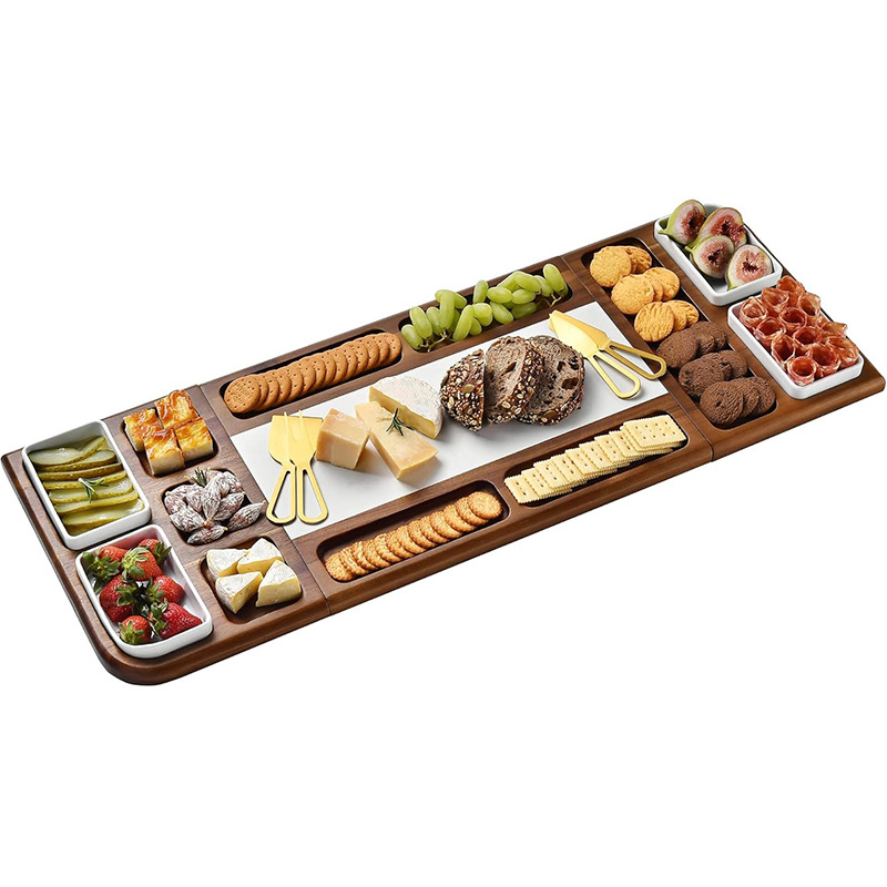 Tablero de queso de madera al por mayor, tabla de queso, tabla de cortar, antibacteriano y a prueba de moho, tabla de cortar para el hogar, bandeja de tabla de cortar, lujo ligero y avanzado