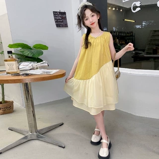 女童连衣裙2026新款夏季儿童薄款时髦洋气中大童夏装女孩网红裙子