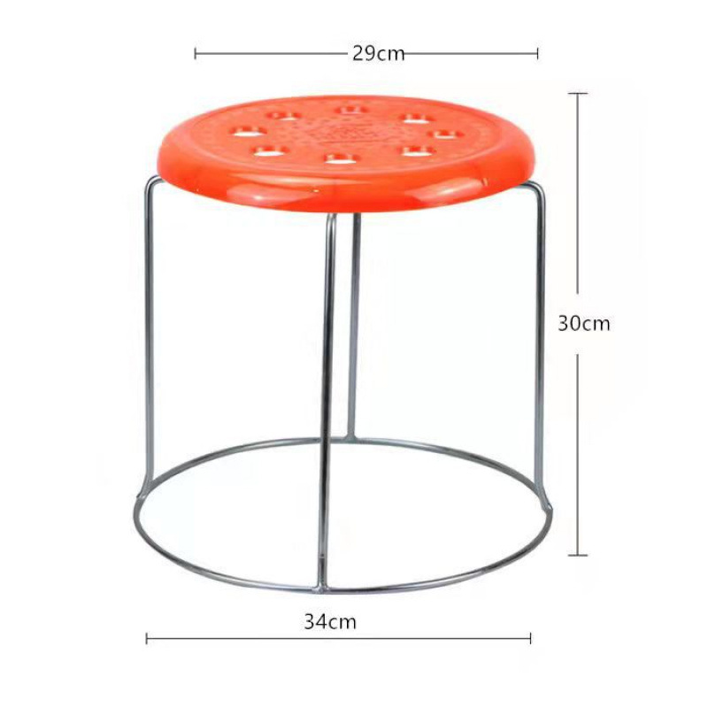 Sillas taburetes de metal taburetes redondos para el hogar taburetes de comedor gruesos de acero sala de estar para el hogar parrilla gran estante de envío gratuito