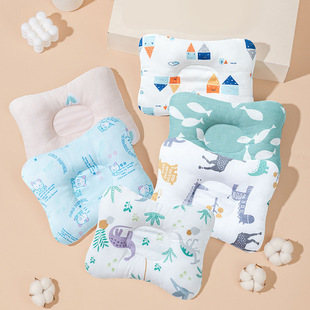 Baby Shaping Pillow 0-6 Months 3 Years Old Neonatal Anti-deviation Head Pillow Breathable Baby Correct Deflation Head Four Seasons