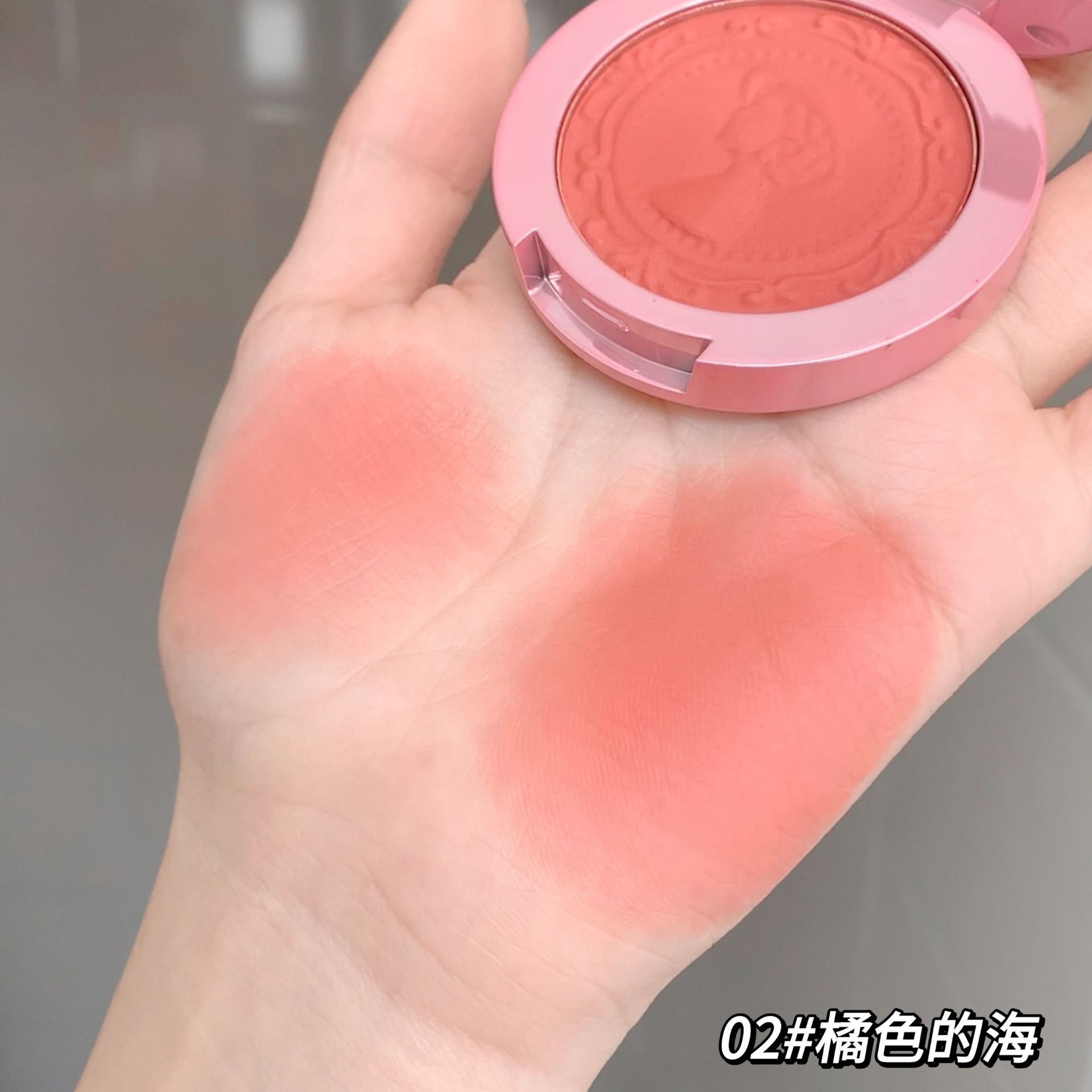 Goge osito en relieve tridimensional, rubor de color de niebla, maquillaje nude, mate natural, duradero y no fácil de volar, rubor de reparación de polvo al por mayor