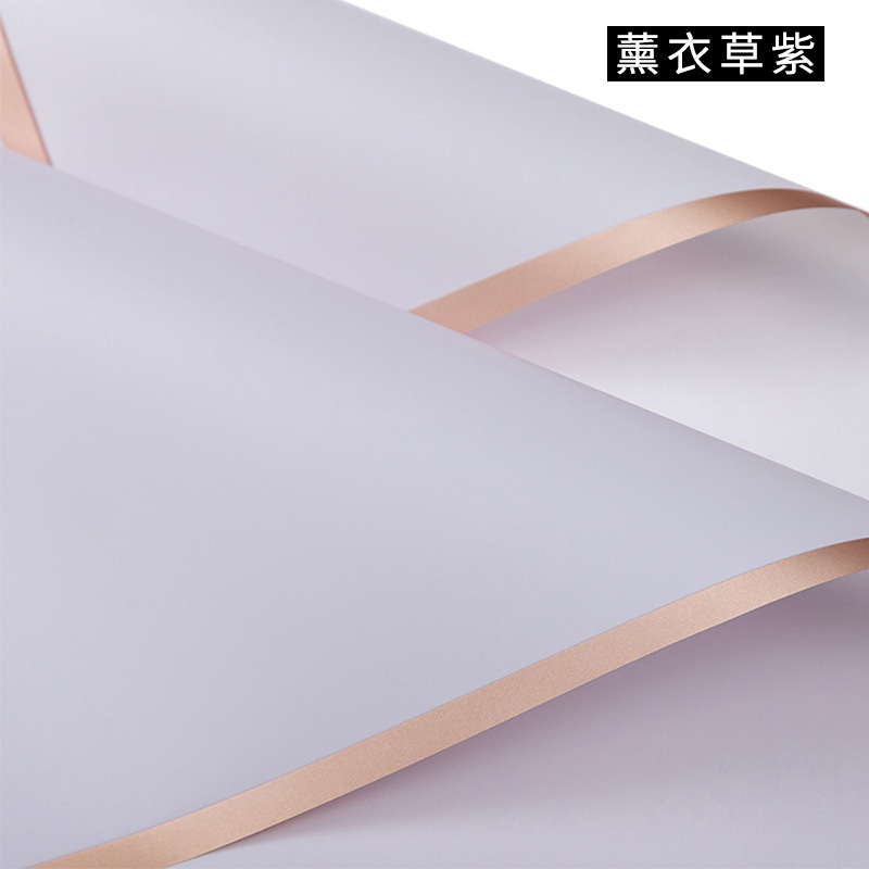 Película de gelatina Papel de embalaje impermeable al por mayor Material de embalaje de ramo de sensación de alta calidad Arte floral Phnom Penh Papel de embalaje de flores mate