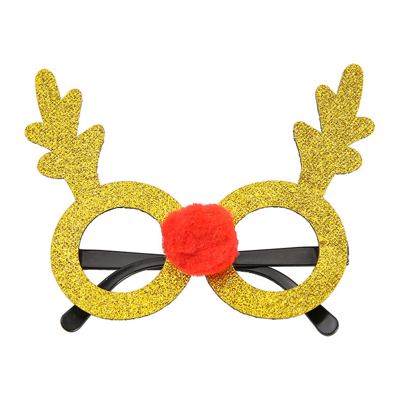40g Weight Decorative Props Event & Party Supplies Glasses Hair Accessories Type Glasses Classification Christmas Cartoon Style Elk Plastic Party Decorative Props