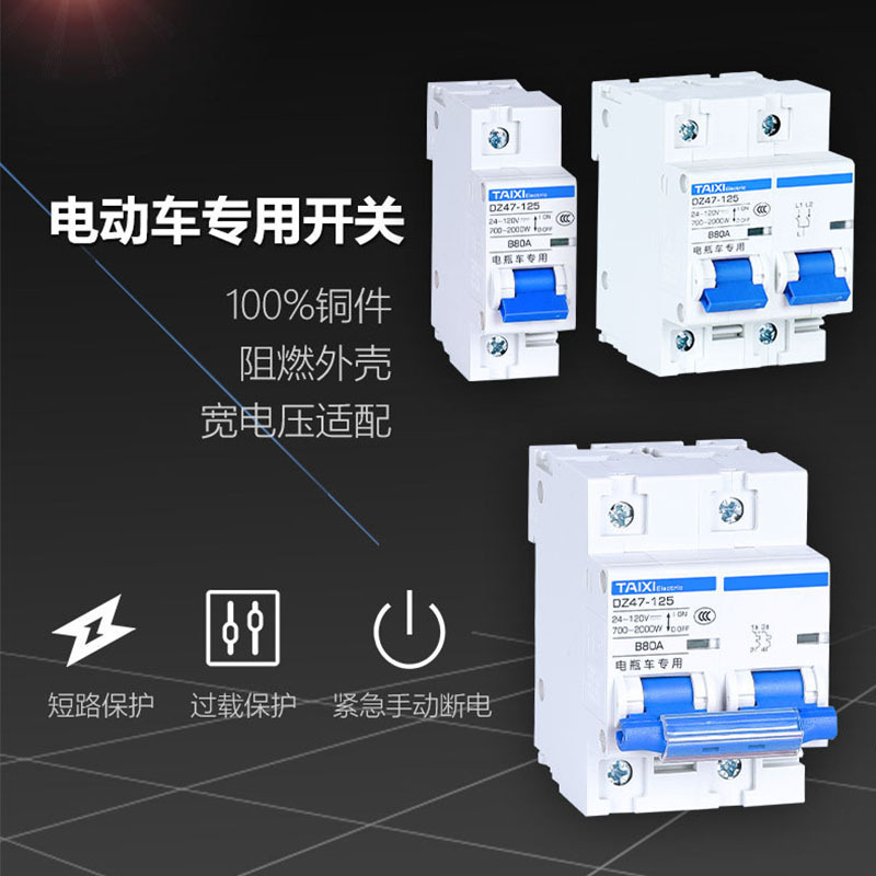 泰西品牌真正的直流断路器电池系统 24V 36V 48V 72V 96V 120V