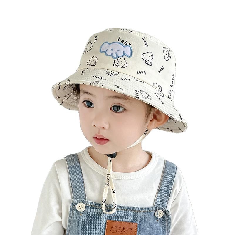 Sombreros infantiles primavera y otoño sombrero de pescador coreano de 1 año primavera y verano sombrero de sol para niños sombrero de sol