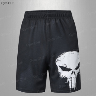 Cross-border Explosions Marvel Series 3D Men's Shorts Summer Sports Shorts Breathable Running Fitness Shorts