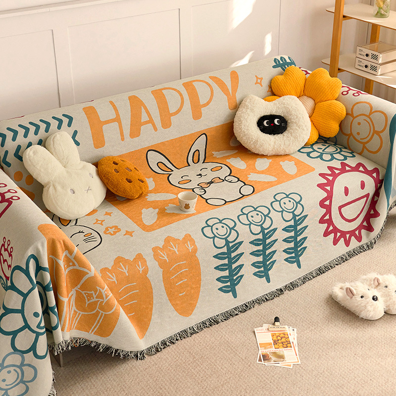 만화 귀여운 토끼 [양면 사용 가능]