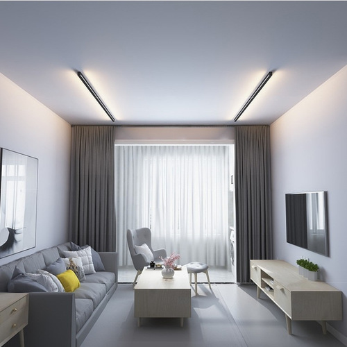 Long strip LED wall lamp minimalist one-word wall lamp modern line corridor bedroom living room background ultra-thin wall lamp