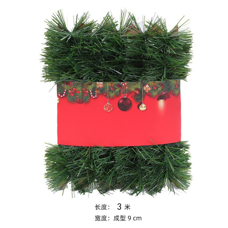 クロスボーダーメーカー直販50フィートクリスマスの毛条人工クリスマス花輪緑藤条結婚式パーティー装飾|undefined