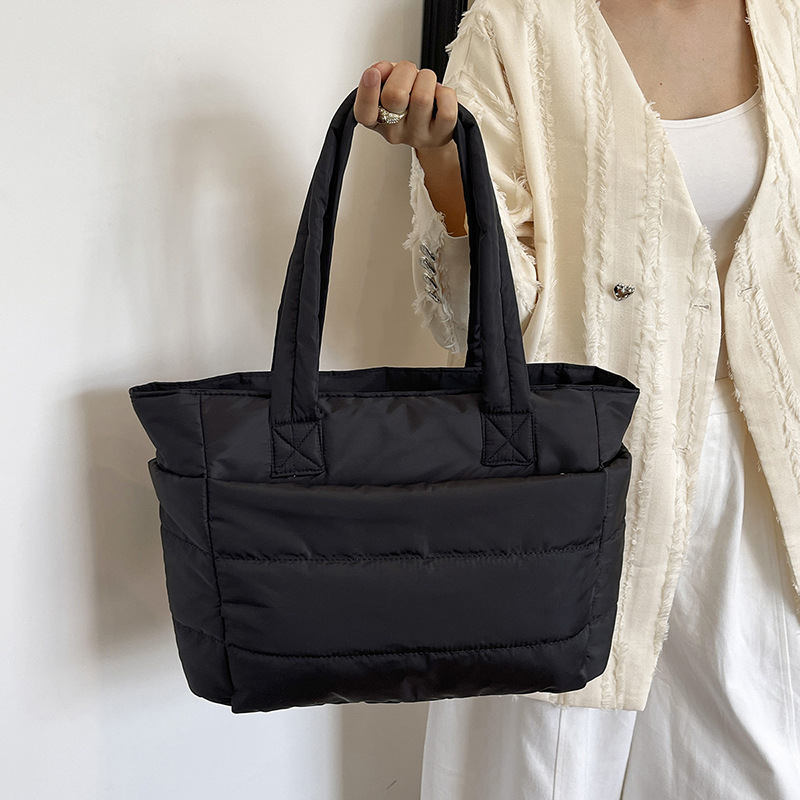 Amazon bolso de mujer de gran capacidad, ropa de algodón ligera de alta gama, chaqueta de plumón, bolso especial de yoga y fitness, bolso de viaje image 3