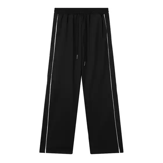 Trendy Brand Sports Casual Pull Pants Men's and Women's Loose American Stripe Straight Pants Casual Long Pants Breathable