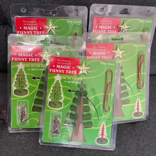 magic christmas tree watering flowering paper tree magical growth creative crystal tree diy handmade toy christmas gift
