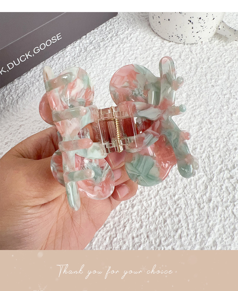 Vrouwelijk Heerlijk Buigen Azijnzuur Plaat Klauw Haarspeld display picture 4