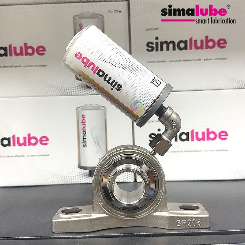 simalube司马泰克轴承座接油杯自动润滑器定时定量加油器125ml型