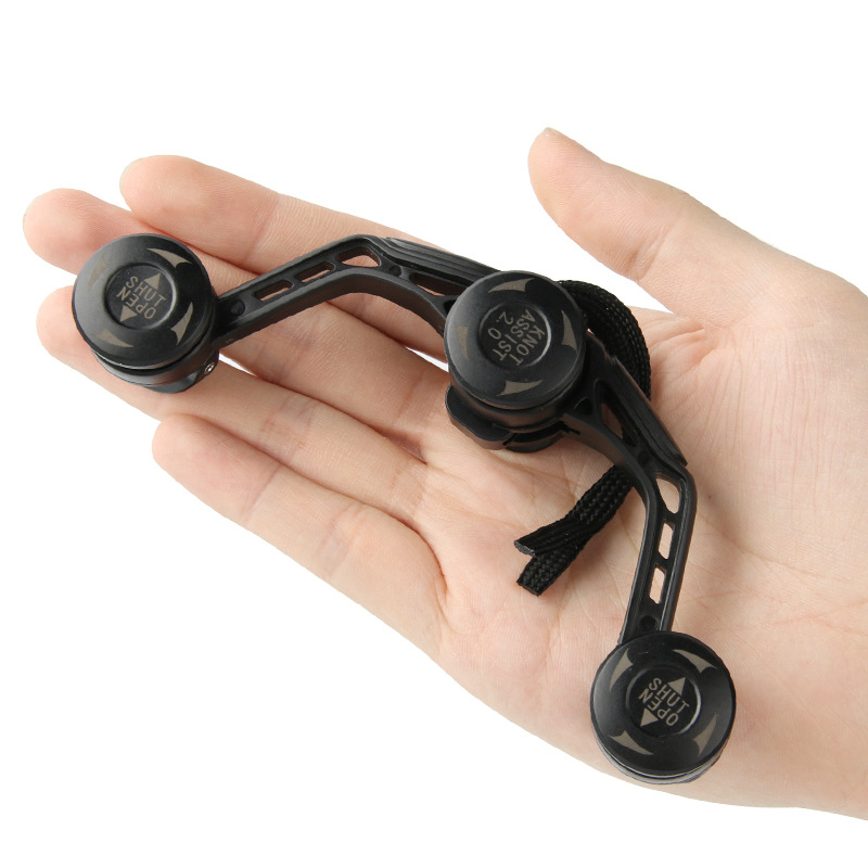 Dispositivo de anudado de nudo GTFGPR Cable delantero Dispositivo de amarre de cable de PE de carbono rápido Equipo de pesca Luya Herramientas de artes de pesca