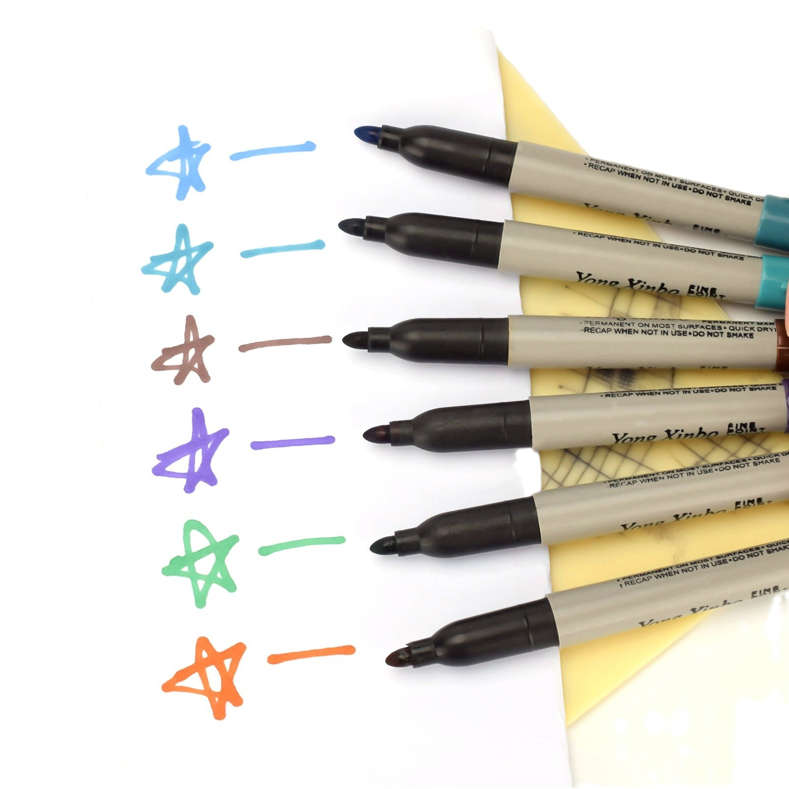 Tatuaje marcador 12 color pluma no borrable marca marcador impermeable no se desvanece dibujo pluma herramienta WS0219