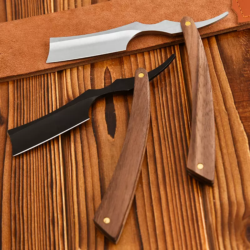 榉木经典手动专业剃须刀老式刮胡刀刮脸刀手动刮刀工具刮脸刀现货