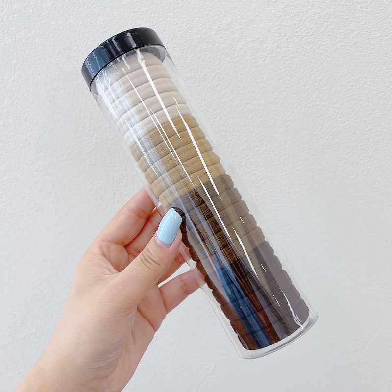 Cuerda para el cabello retro Maillard, temperamento femenino, cuerda para el cabeza duradera, banda de goma para el cabello de alta gama, tocado de lazo para el cabello de cola de caballo alta