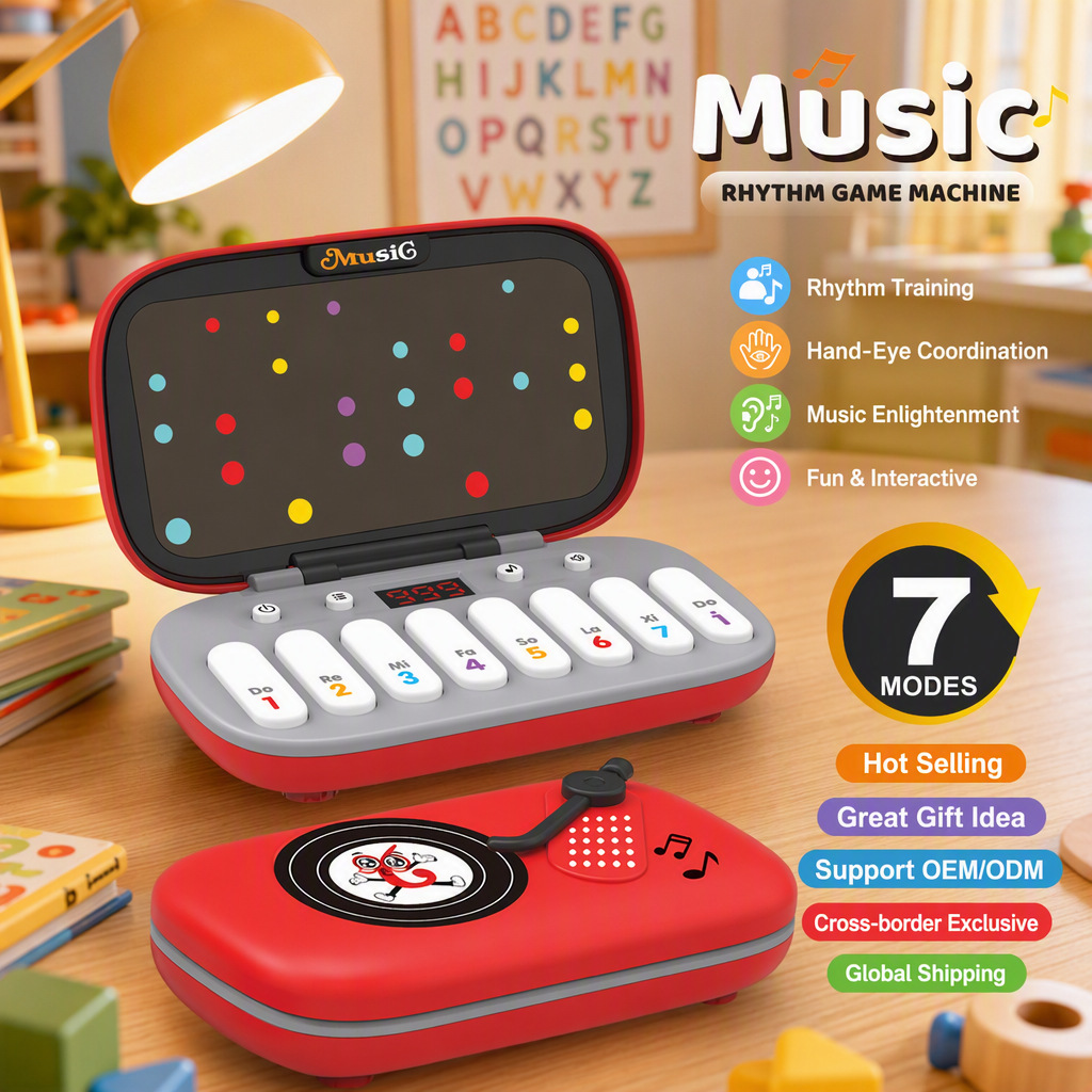 Rhythm Piano Game Console Educational Toy Multifunctional Portable Challenge-Breaking Exercise Music Game Wholesale Rhythm Master