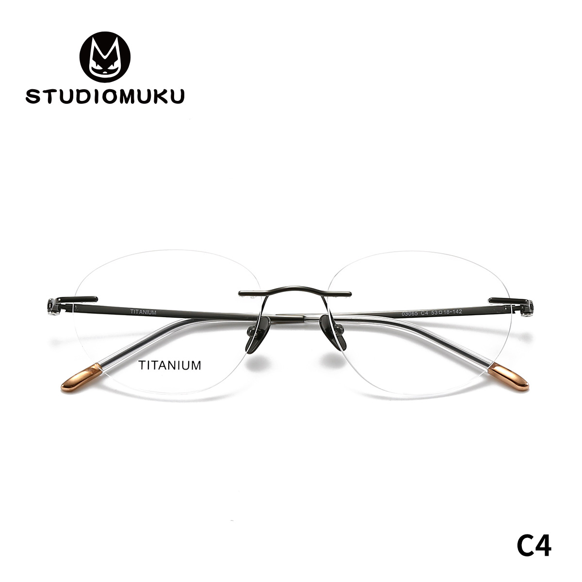 STUDIOMUKU gafas de madera cool, marcos de gafas sin marcos, gafas de negocios ultra ligeras y simples, marcos de gafas para hombres y mujeres