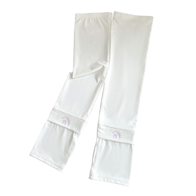 Color sólido deportes protección solar opresleeve verano de las mujeres UV protección conducción al aire libre equitación hielo seda hielo sensación hielo manga brazo protección