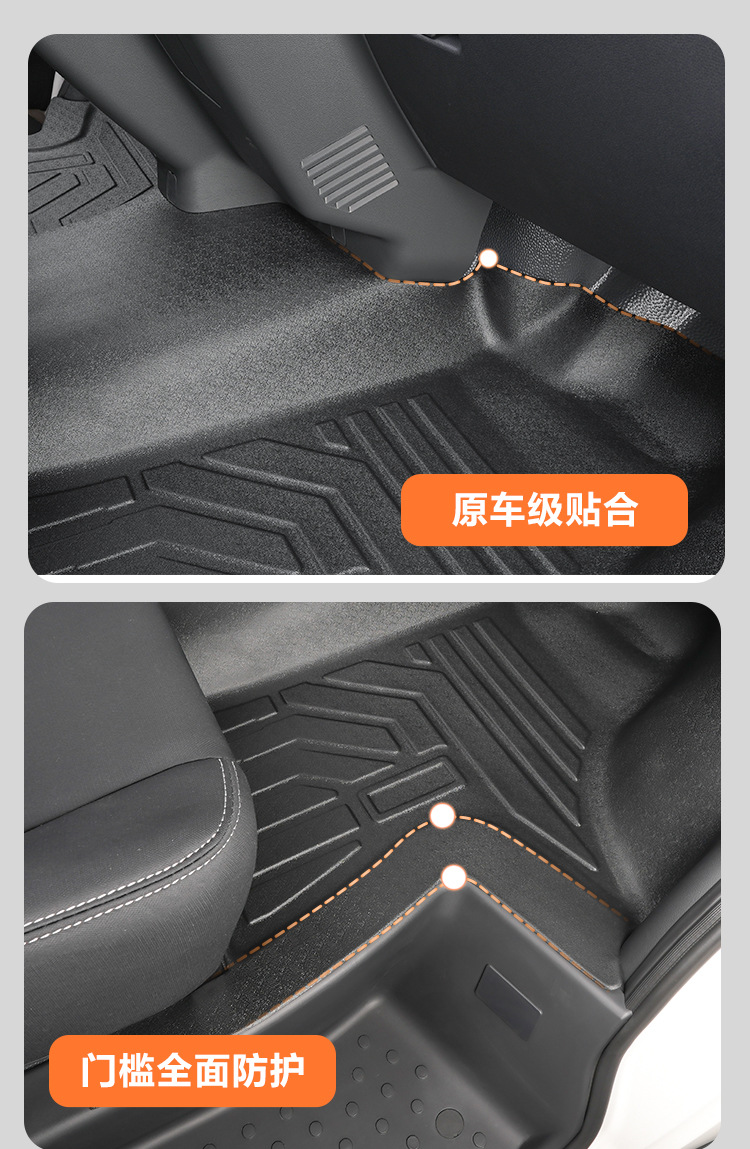 Suitable for Foton Tuano PRO full surround modification first row decorative accessory package, TPE car floor mats