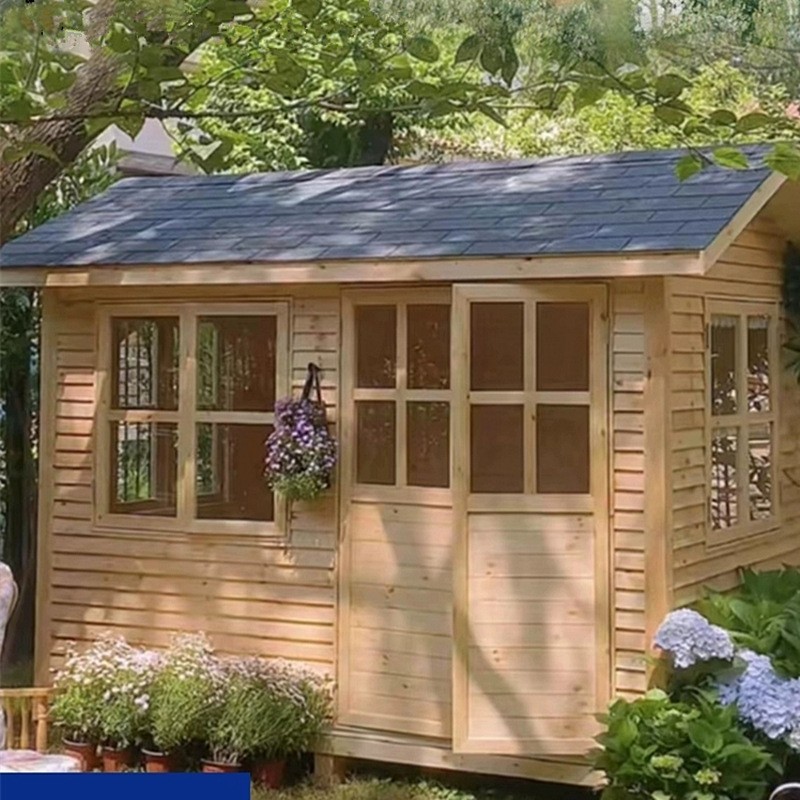 防腐木庭院组装小木屋户外售货亭可移动售票厅岗亭民宿木房子凉亭