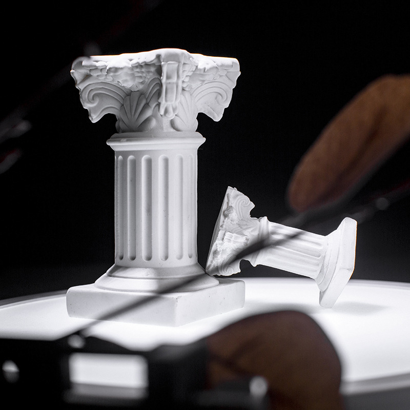 Roman Column Photography Props, Scene Decoration, Micro-Landscape Candle Holder Base, Creative Ornament