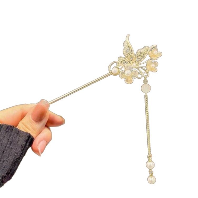 Nuevo clip de cabello chino simple y moderno clip de cabello antiguo de alta sensibilidad clip de cabello bandeja de cabello vestido chino tocado