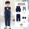 Vest, set, trousers, suspenders, bow tie lapel pin, 5 pieces