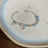12# Bracelet-Silver-Blue-Starfish