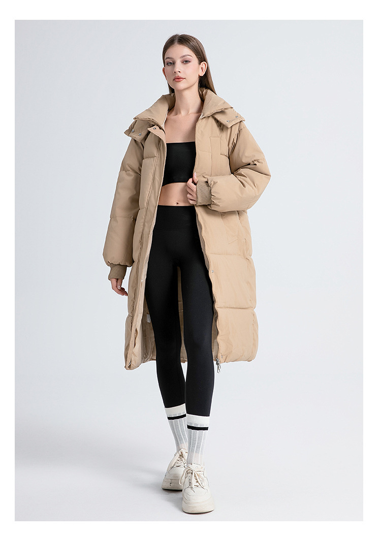 Women's Long Padded Coat Oversized Hooded Parka For Winter_voghion.com