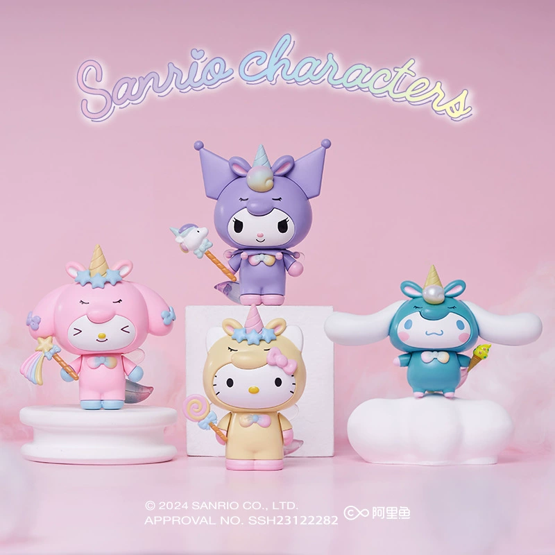 Санрио, hello kitty, минифигурка, настольная кукла, новая коллекция, единорог