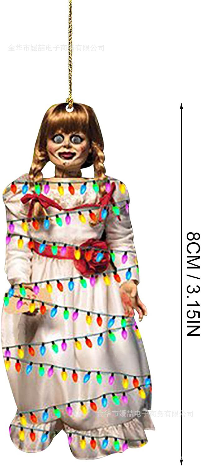 2022 nuevos productos transfronterizos personajes de película de terror decoraciones colgantes de Navidad Halloween colgantes de automóviles de Navidad