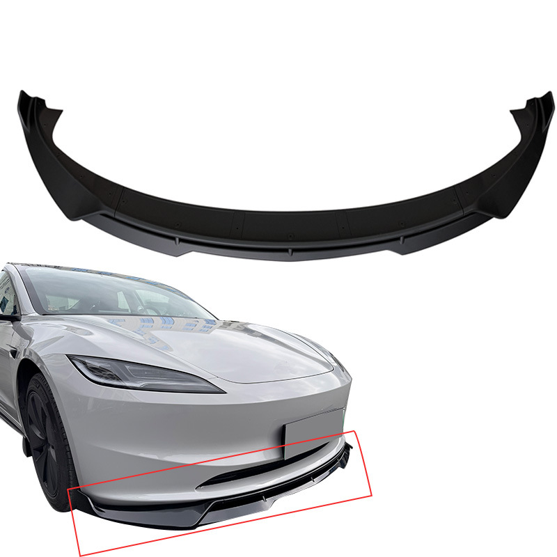 Suitable for rejuvenating the new version of Tesla model3 front lip front bumper protection front shovel rear lip side skirt air force kit