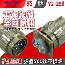 剑插牌 快速旋转反装航空插头 Y2M-28系列 Y28M全系列