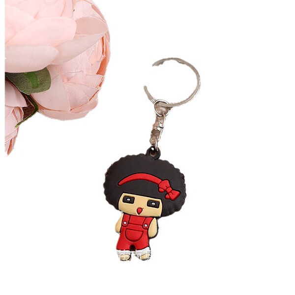 creative cartoon three dimensional double-sided children's keychain…