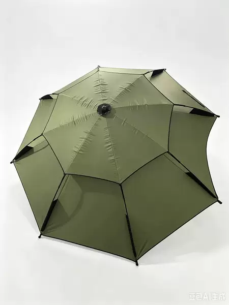 Fishing umbrella canopy made of Oxford fabric with black glue coating, rainproof and sunproof, supports custom printing and customization