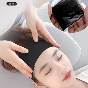 Disposable Velcro Hair Band White Black Stretch Non Woven Fabric Beauty Salon Skin Care Spa Turban