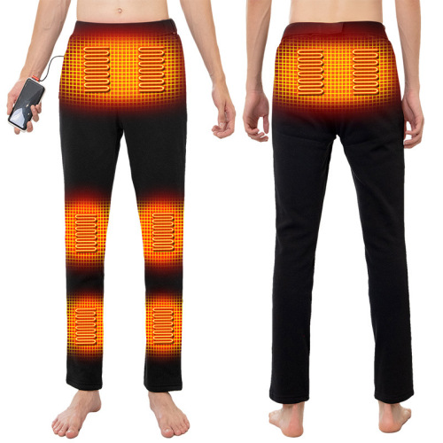 Men's heating pants autumn and winter new style heating casual tight pants charging heating warm sports pants men wholesale 