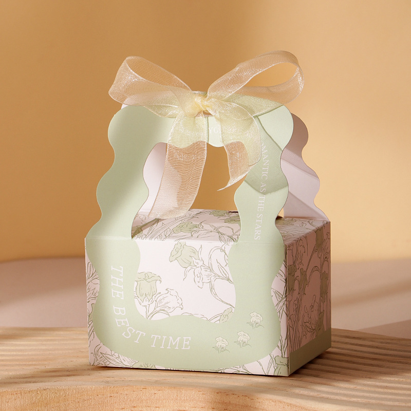 Matcha green + champagne gauze ribbon