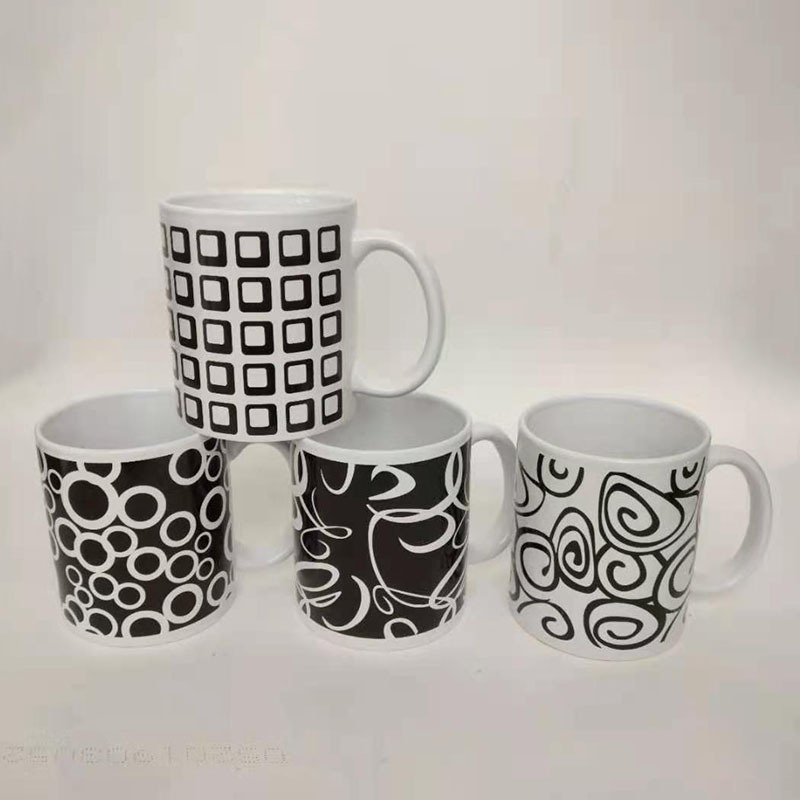 12OZ flor asada taza de cerámica recta taza de cerámica taza de agua creativa taza de leche taza de café al por mayor