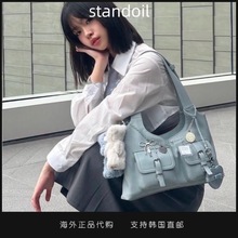 韩国代购standoil许允真同款单肩手提腋下包大容量机车风托特包女